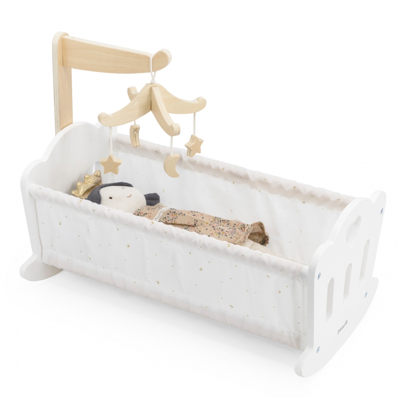 Kołyska Drewniana dla Lalek Łóżeczko