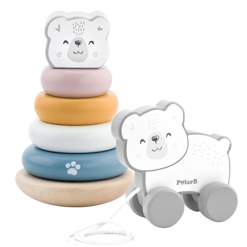 VIGA-PolarB-Zestaw-Mis-Polarny-Drewniana-Piramidka-Mis-Polarny-do-Ciagniecia-1