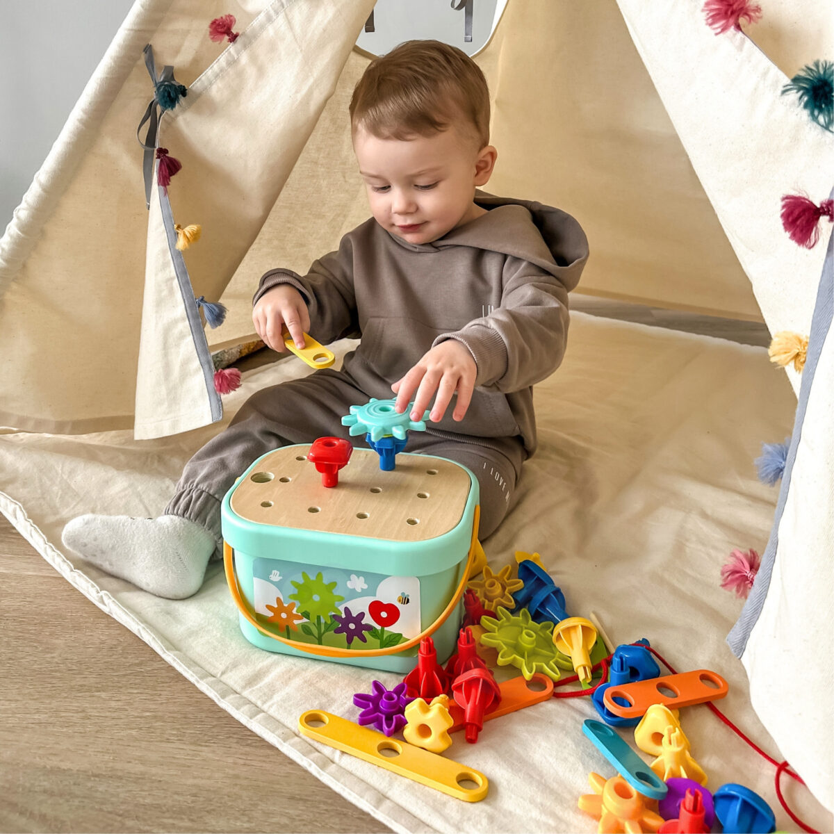Konstrukcyjny BOX Motoryczny Montessori 12w1 FSC