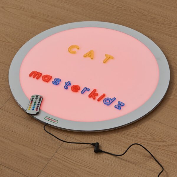 pinobambino Przezroczysty Alfabet 52 Kolorowe Literki Do Panelu Swietlnego STEM 1 Główna zabawki drewniane montessori