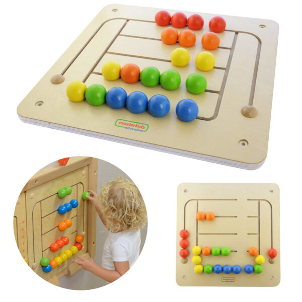 pinobambino-Tablica Ścienna Edukacyjna Labirynt Koraliki Montessori