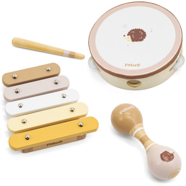 pinobambino-Zestaw Instrumentów Muzycznych Z Jeżykiem