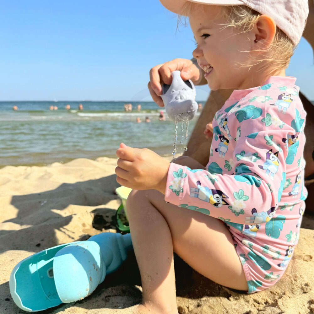 Zestaw do Piasku z Wiaderkiem i Łopatką Krokodyl w Plecaku 10 el. BIODEGRADOWALNY ORGANICZNY MATERIAŁ